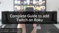 Millions of twitch fans explore the internet to find an easy way out to watch their favorite twitch channel on ROKU. you can watch your twitch stream on Roku by installing an unofficial app on your Roku TV because as such, no official app or platform lets you get this channel run on your ROKU. In this article, we will tell you how to add Twitch on Roku without any problem. For More information call us USA/CA: +1-888-271-7267 and UK/London: +44-800-041-8324.
