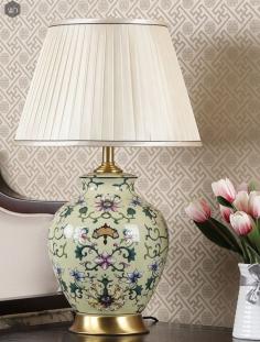 Buy Ceramic Table Lamps Online in India | Home Decor Products| Whispering Homes  #HomeDecor #TableLamps #Lamps #WhisperingHomes #CeramicLamps #StudyLamp