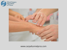 Learn about different  carpal tunnel  quick fix treatment options in Houston, TX. Hand Surgery Specialists of Texas helps if you feel numbness, pain, and tingling in the fingers and wrists and general feelings of achiness in the hand. Contact us today! 
https://carpaltunnelpros.com/no-stitch-procedure/