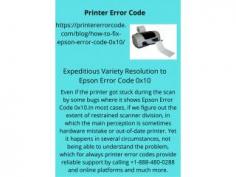 Expeditious Variety Resolution to Epson Error Code 0x10
Even if the printer got stuck during the scan by some bugs where it shows Epson Error Code 0x10.In most cases, if we figure out the extent of restrained scanner division, in which the main perception is sometimes hardware mistake or out-of-date printer. Yet it happens in several circumstances, not being able to understand the problem, which for always printer error codes provide reliable support by calling +1-888-480-0288 and online platforms and much more.https://printererrorcode.com/blog/how-to-fix-epson-error-code-0x10/

