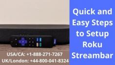 Roku streambar is just not a soundbar but you must know that it is much more than a mono speaker. This stream bar is going to offer you four drivers that are going to fill the room with the sound. In order to setup Roku streambar to the internet. You need to get a High-speed premium HDMI cable and your setup will be completed. If you are not able to setup it by yourself, call our experts at toll-free number USA/CA: +1-888-271-7267 and UK/London: +44-800-041-8324