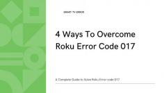 If you are dealing with Roku error code 017 then here you will get the best guide to solve error code 017 on Roku. The steps are very simple to follow and are also quite smart. To fix Roku error code 017 is a significant simple undertaking to do. Indeed, even you can without much of a stretch on your own fix this Roku error code by following the means proposed in the underneath expressed article.