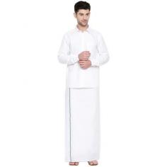Pure cotton White dhoti with Multi Colour Border.Traditional wear for wedding and religious festivals. The wedding dresses capture the grace, elegance, and edge of the sophisticated modern Look. The fine quality of Cotton yarns used makes the wearer feel More comfortable. Shop south Indian traditional Single Dhoti dress online.
https://cutt.ly/XQuJ2br