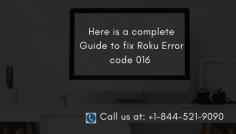Roku Error Code 016 or Can’t Connect to the Internet is shown when trying to stream content on Roku and it indicates connectivity issues between the Roku Servers and the Roku Device. To fix this issue just follow our steps or call us on our toll free number +1-844-521-9090. We are 24x7 available for you.