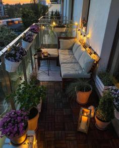 Balcony with television on the wall is the ideal go to cuddle spot and date nights. 