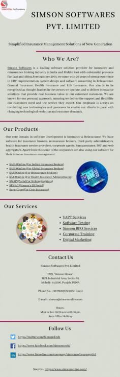 Choose the best insurance agency management software from Simson Softwares Private Limited. We are one of the best insurance agency software solutions providers in India and the rest of the world. We are a reputed company and located in India. We have 350+ clients and all are happy with our service. If you have any queries regarding insurance agent management software, then you can contact us by visiting our website.