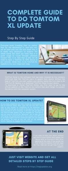 TomTom Home is the software that has been released by the company which will help the TomTom users to update their device. Without the help of TomTom, you can’t update your device, hence the first step to do TomTom XL Update is to download TomTom Home to your device. To know More details about this visit our website.