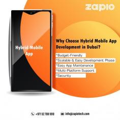 Do you know what is the reason for choosing hybrid app development? Hybrid apps are those having a combination of native app features and web-based ones. We are a leading Hybrid app development company in Dubai that provides high-quality and secured hybrid apps to our happy clients. Connect with us now!

Visit for more info: https://zapiotech.com/cross-platform-app-hybrid-dubai.html