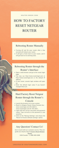In this article, discuss the Factory Reset Netgear Router. If you need help from our experts, then get in touch with us. Just dial toll-free helpline number at USA/Canada: +1-888-480-0288. Read more:- https://bit.ly/3A9sahL