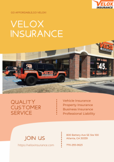 Keen for cheap car insurance in Georgia? Velox Insurance is a one-stop center that provides cheap Georgia car insurance to its customers. We are a reliable firm that looks after all the needs and requirements of its clients and customers. If you are looking for the same, please visit our website! We would be happy to assist you!