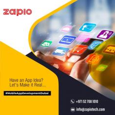 Zapio being the top mobile app development company in Dubai, UAE uses the right blend of technology, innovation, and approach for making successful applications.

Visit: https://zapiotech.com/mobile-app-development-dubai.html