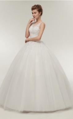 Ball Gown Lace Wedding Dress AWD108