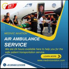 Medivic Aviation Air Ambulance Services in Patna helps ailing patients in emergency conditions by shifting them to the hospital immediately at an affordable price for the service. Our charter Air Ambulance is also available 24/7 to move the patients wherever you want. The evacuation by Medivic Aviation Air ambulance from Patna confers all-time big help to assisting in critical conditions.

Website: https://www.medivicaviation.com/air-ambulance-charges-patna-to-delhi/
