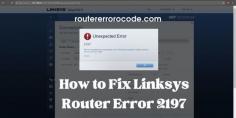 If the IP address of a router is within the same range of your main router's IP address and showing Linksys Router Error 2197 in your device. Then visit our website Router Error Code and learn this article to resolve the issue instantly. Read more:- https://bit.ly/3FLgZPx
