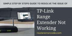 In this article define the issue, Why TP-Link Range Extender Not Working? If you need help regarding fixing this issue? Then visit our website Router Error Code. You can also chat with our experienced experts. Read more:- https://bit.ly/3jPInma