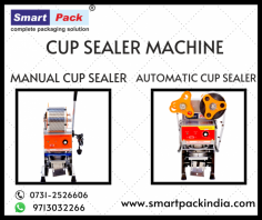 Cup Sealing Machines were allowed to use it for sealing the cups of water, milk, tea, and other beverages. You simply have to place a cup in the holder and the machine will cut the plastic film according to the size of the cup to seal the edges. All of this will be done automatically.

For more details contact us on: 
Call Us: 9713032266
WhatsApp Us: 09713032266
Email Us: sales@smartpackindia.com
