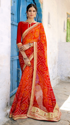 You shop online through the Rajasthali cottage industries official website or stop by our shop in Jodhpur to buy a bandhej saree. Payment methods are made secure and trustworthy for you, at Rajasthali you may not worry about the payment frauds people come across during online shopping because we have come with the best-secured payment methods for you.