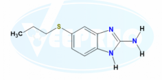Albendazole EP Impurity A
Catalogue No. - VL960001
CAS No. - 80983-36-4
Molecular Formula - C10H13N3S
Molecular Weight - 207.3
IUPAC Name - 5-(Propylsulphanyl)-1H-benzimidazol-2-amine; Desmethoxycarbonyl Albendazole