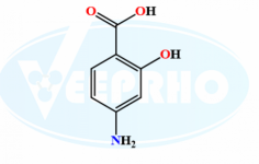 Mesalazine EP Impurity E
Catalogue No. - VL98002
CAS No. - 65-49-6
Molecular Formula - C₇H₇NO₃
Molecular Weight - 153.14
IUPAC Name - 4-Amino-2-hydroxy-benzoic Acid
Synonyms - 4-Aminosalicylic Acid / 4-Amino-2-hydroxybenzoic acid