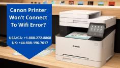 Searching for the simple steps to solve a canon printer not connecting to wifi error? Then your search ends here. At Printer Offline Error, you will get a solution of all printer errors under one roof. Call the experts anytime at helpline number USA/Canada: +1-888-272-8868, UK: +44-808-196-7617. They will provide you with the best service.

