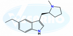 Eletriptan Related Compound 03
Catalogue No. - VL990001
CAS No. - 209682-64-4
Molecular Formula - C₁₆H₂₂N₂
Molecular Weight - 242.36
IUPAC Name - 5-Ethyl-3-[[(2R)-1-methyl-2-pyrrolidinyl]methyl]-1H-indole