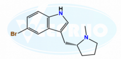 Eletriptan Impurity B
Catalogue No. - VL990005
CAS No. - N/A
Molecular Formula - C14H17BrN2
Molecular Weight - 293.2
IUPAC Name - (R)-5-Bromo-3-((1-methylpyrrolidin-2-yl) methyl)-1H-indole