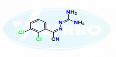 In house Impurity B (Lamotrigine impurity)
Catalogue No. - VL980021
CAS No. - 84689-20-3
Molecular Formula - C9H7Cl2N5
Molecular Weight - 256.09 g/ mol
IUPAC Name - (E)-N'-carbamimidoyl-2,3-dichlorobenzohydrazonoyl cyanide