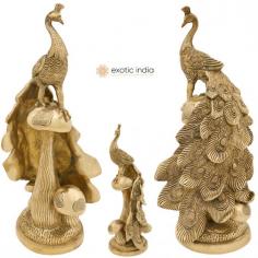 Designer Peacock Showpiece on a Mushroom Plant - Brass Sculpture

One of the most preciously auspicious birds in Hindu mythology, Peacock has various symbolisms appended to it. The legend says that the bird peacock was brought to life with the feathers of Garuda, another mythical bird that was said to carry lord Vishnu. It represents the cycle of time, purity as well as is related to goddess Lakshmi, the bestower of wealth and prosperity. This is why keeping peacock feathers are considered auspicious and incite for wealth and good fortune.

Peacock Brass Sculpture: https://www.exoticindiaart.com/product/homeandliving/15-designer-peacock-showpiece-on-mushroom-plant-handmade-home-decor-decorative-object-accents-brass-statue-made-in-india-zep129/

Peacocks: https://www.exoticindiaart.com/homeandliving/animals/peacocks/

Animal Figurine: https://www.exoticindiaart.com/homeandliving/animals/

Home & Livings: https://www.exoticindiaart.com/homeandliving/

Indian Art: https://www.exoticindiaart.com

#indianart #art #peacockbrassstatue #brasssculpture #sculpture #homedecor #homeandliving #designerpeacocksculpture #peacockhomedecor