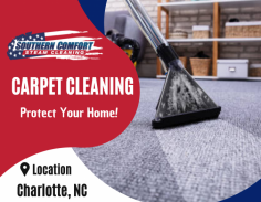 Get Healthier and Beautiful Carpets

Are you ready for a modern and convenient cleaner to breathe new life into your carpets and upholstery? Our experts perform thorough pre-inspection of each area of cleaning needs, placing the highest attention on the area of your concerns. Send us an email at southerncomfort3411@gmail.com for more details.