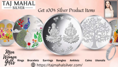 Get chance of Silver jewellery online shopping with Taj Mahal Silver we are dealing with latest design silver jewellery for both Men and Women visit our website to see our latest  collection or contact us 8557075257. 