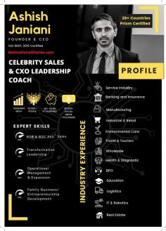 Ashish Janiani is one of the most sought-after sales & CXO leadership coaches globally with a license to consult executives in 26+ countries as a certified coach.