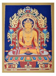 Nevari Style Shakyamuni-Brocadeless Handmade Thangka Painting

Nevari is the term for the architecture and aesthetics of the Neva people of Nepal. Inhabitants of the Kathmandu valley, the Neva people are known for their love of well-defined lines and solid, statement colours. The thangka that you see on this page is atypical of the Nevari aesthetic. It depicts the seated Shakyamuni in the bhoomisparsha stance. Gautama Buddha is clad in a peach-coloured low-wound dhoti whose hems are barely till the mid-foreleg. It reveals the smooth gold of the complexion of His body.

Shakyamuni Thangka Painting: https://www.exoticindiaart.com/product/paintings/28-x-20-nevari-style-shakyamuni-brocadeless-thangka-handmade-paa333/

Bodhisattava Paintings: https://www.exoticindiaart.com/paintings/thangka/bodhisattva/

Thangka Paintings: https://www.exoticindiaart.com/paintings/thangka/

Paintings: https://www.exoticindiaart.com/paintings/

Indian Art: https://www.exoticindiaart.com/

#paintings #thangkapaintings #indianart #art #bodhisattavapaitning #buddhapainting #shakyamunipaintngs #nevarishakyamunipainting #buddhistpainting #tibetianthangkapainting #handmadepaintings #handmadeart #handmade #brocadelessthangkapainting