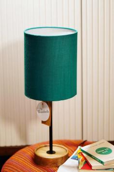 Presenting KIA lamps in beautiful colors - Bottle green made in Tussar Silk.