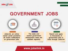 Government Jobs are in demand for longer career options and stability in India. It provides a great chance to serve the nation directly. But getting a good government job anywhere in the world and especially in India is veritably delicate. Lakhs of job seekers appear for interview to get Government Jobs, but only a few qualify for it.




https://www.jobslink.in/newjob-gov/