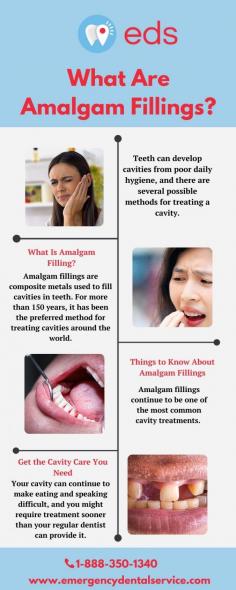 What Are Amalgam Fillings? | Dental Emergency in Plainfield, NJ 07060

If you have developed a cavity and think you might need a filling, your dentist can provide you with specific advice for your individual dental needs. You should know what amalgam fillings are, how they work, and the benefits of choosing this method of cavity treatment. We provide the best Dental Emergency in Plainfield, NJ at a reasonable price. The team at Emergency Dental Service can help you find a local emergency dental office that can provide cavity treatment. For more information visit our website  emergencydentalservice.com or you can contact us at 1-888-350-1340 to schedule emergency cavity treatment.

