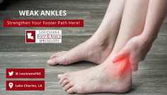 Get Your Nonsurgical Therapist In Louisiana

Our podiatric doctors have experience in handling foot & ankle problems, who are suffering in day-to-day life access. We prefer the best level treatment for chronic weak ankles to improve the strengthen your footpath. Want to know more? Call us at (337) 474-2233.