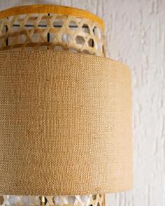 The beauty of this lamp is in its rawness, we have let the Jute and Cane be the stars here. 
