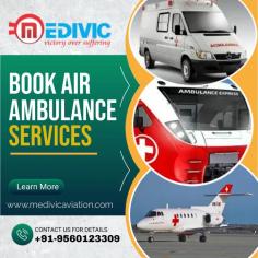Medivic Aviation Air Ambulance Service in Patna renders the quickest and most dependable method of transportation together with all the life-supporting medical comforts. We furnish modern medical stuff such as oxygen cylinders, cardiac monitors, defibrillators, ventilators, suction pumps, infusion machines, portable power supplies, etc. to protect the patient’s life.

Website: http://bit.ly/2oYhqmW