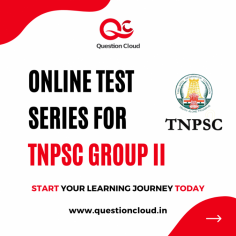 TNPSC Group 2 & 2a question bank

Question Cloud - India’s Largest Online Educational Assessment Portal, provides free and extensive tests series on TNPSC group exams which includes Group II and Group II-A, whose notification is currently active for the applicants to apply for the exam, which is to be close on 23rd march 2022. And the date of the TNPSC Group 2 Preliminary Exam is said to be on May 21, 2022.

To improve the performance on the preparation, aspirants can take free TNPSC online tests by using the Question Cloud's test series on TNPSC group 2 & group 2A. This TNPSC online mock test is based on previous year's question papers, also comprehensively prepared model tests by our expert faculty and the test series expresses the questions in all aspects, making it a one-stop solution for your preparation revision.

If you’re just aiming to start preparing for this exam means, then don’t worry and just apply to pursue your full TNPSC course conducted by Question Cloud. Here you can opt for the mode of course as you preferred, as Question Cloud provides Residential, Weekend, and Online courses for the TNPSC Group 2 and Group 2A exams for 2022. Kindly enroll now and be a Government employee soon and even by this time itself.

The fees for the above-mentioned courses are also very affordable, so don't miss the chance to be a part of this great opportunity. The following are the fees details:
Residential course: 10000 rupees (includes free food and stay)
Weekend and Online courses: 4000 rupees.

For more information, Kindly visit: https://www.questioncloud.in/

