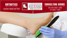 Specializing In Foot Care

Our podiatrist prescribes the orthotics foot inner sole to get relief from the bottom problems. Wearing these shoes will correct the biomechanical condition of the patient who is suffering in walking, standing, and so on. To know more dial at (337) 474-2233.