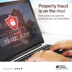 Property fraud is on the rise. In 2020 alone, The Land Registry paid £4.5 million – the second highest figure on record – in compensation to people who were victims of property fraud. 
In our recent blog post we take a look at the types of property fraud and scams that are around and talk about ways you can spot them.

Read the blog here >> https://www.propertyclassifieds.co.uk/blog/types-of-property-fraud-scams-in-the-united-kingdom?

