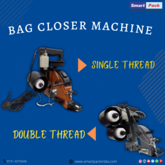 A bag Closing Machine is a type of sewing machine which is used to close the bag ends properly. Mostly used to seal the food grains bag. This is important for the transportation of food grains in bulk. Our company has two types of bag closing machine one is Single Thread and another one is Double Thread.  
