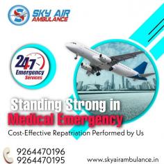 In case of reliable and safe patient transfer, Sky Air Ambulance offers both commercial aircraft ambulances and charter aircraft ambulances at an affordable fare.

Web@ http://bit.ly/2UD2yVf
