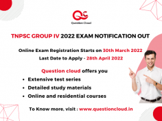  Apply for TNPSC 2022 - Combined Civil Services Examination-IV (Group-IV)

The Tamil Nadu Public Service Commission published the detailed notification for the TNPSC Combined Civil Service Examination Group 2 in response to Advt No. 07/2022. TNPSC published the TNPSC Group 4 Notification 2022 on March 30, 2022, at www.tnpsc.gov.in

Check Question Cloud - India’s Largest Online Educational Assessment portal, to get updates on study tips and tricks for the upcoming TNPSC group 4 exams. Aspirants can register now at https://www.questioncloud.in/

Candidates can review the essential information here below in the table for TNPSC Group 4 Recruitment 2022.

Name of the Commission
Tamil Nadu Public Service Commission (TNPSC)
Name of the Examination
Group 4 (குரூப் 4)– Combined Civil Services Examination–IV (Group-IV Services & VAO)
Advt No.
07/2022
Number of Vacancies
7301
Category
Govt Jobs
Name of the Post
Jr Assistant, VAO, Bill Collector, Typist Etc
Application Mode
Online Only
Online Registration 
30th March to 28th April 2022
Salary
Rs.16,600- Rs.20,600 (Based on post)
Job Location
Tamil Nadu
Official Website
www.tnpsc.gov.in



TNPSC Group 4 Vacancy Information

Along with the TNPSC Group 4 Notification 2022, the post-wise distribution of TNPSC Group 4 vacancies was announced. The Tamil Nadu Public Service Commission has announced a total of 7301 vacancies for various departments; please see the official notification pdf, which is linked below.

Date of TNPSC Group 4 Exam 2022

TNPSC Group 4 Exam 2022 for Combined Civil Services Examination-IV will be held on July 24, 2022 (9:30 a.m. to 12:30 p.m.), as stated in the TNPSC Group 4 Notification 2022, which was released on March 30, 2022. Check the table below for the TNPSC Group 4 important dates.

TNPSC Group 4 Events
Dates
TNPSC Group 4 Notification 2022 
30th March 2022
TNPSC Group 4 Apply Online Starts
30th March 2022 
Last Date to Apply
28th April 2022 (11:59 pm)
Last Date to pay application fee
28th April 2022
TNPSC Group 4 Admit Card 2022
July 2022
TNPSC Group 4 Exam Date 2022
24th July 2022 (9:30 am to 12:30 pm)
Declaration of TNPSC Group 4 Result
To be notified


Link for official notification pdf: https://www.tnpsc.gov.in/Document/english/2022_07_CCSE4_g4_eng.pdf

How to Apply for the TNPSC Group 4 exams?

Step I: To apply online, go to the TNPSC official website or click on the direct link provided below once it is active.

Step II: A page with the registration and login forms will be displayed.

Step III: Fill out the form with the required information and upload your photo and signature.

Step IV: Following that, fill in your contact information and upload your photo and signature.

Step V: Review your information before submitting the form.

Step VI: Pay your fee using a debit/credit card, net banking, or e-challan, if applicable.

Step VII: Click submit, and your form will be successfully submitted.

Step VIII: Your Online TNPSC Group 4 application is complete, and you can print the application form for future reference.

When you’re successfully applied to the exam, your next go should be practicing for the exam you applied to. Question cloud aids you in the preparation for TNPSC Group 4 exams with extensive test series, detailed study materials as well as offering online and residential courses. 

To Know more about this, Kindly visit: https://www.questioncloud.in/  



TNPSC Group-IV,  Apply for TNPSC 2022, TNPSC preparation Online,
