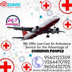 Medivic Aviation offers an inexpensive Air Ambulance Service in Patna to shift the unhealthy patient with a hi-tech life-support system, ventilator charter ambulance, and many more. We render charter aircraft and commercial planes to under-skilled MD doctors and a well-experienced medical squad with a paramedical technician for a sick patient.

Website: http://bit.ly/2oYhqmW