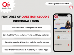 Question Cloud - The best online portal for all your educational preparation

Question Cloud - an online education portal that offers students unique and tailored learning solutions by providing the best quality content and assessments. Question Cloud also offers comprehensive study materials, mock tests, and other resources for students preparing for NEET, JEE, TNPSC, UPSC, and other government exams, as well as school education. Our mission is to provide you with the resources you need to succeed in your academic endeavors.

Visit us: https://www.questioncloud.in/

To help users navigate the website, Question Cloud provides an Individual login option that allows them to access all of the resources available in the portal. Its features are described below.

Features of Question Cloud's Individual Log-in

Any individual can register on their own using a valid mobile number or email.

Salient features

● Any registered individual can use our pre-loaded questions, video lectures and other available study materials.

● To effectively access the portal, Question Cloud ensures high data security with hybrid servers.

● And it's easy to use our portal since it offers user-friendly options and also one can avail the same content in the Mobile app that is available for both Android and iOS.


How to get access to Question Cloud’s Assessments:

Any Individual can log in with a valid user name and password to access an unlimited number of pre-loaded tests.

● There are two types of tests, as follows.

1. Free tests - Any user can access the tests any number of times.

2. Paid tests - Users, who purchased the tests can only access the tests any number of times.

3. During the tests “the Question pallet” on the right side of the test page of our portal shows the following.
The total number of questions.
Number of questions answered.
Number of questions not answered.
Number of questions not visited.
Number of questions marked for review.
Number of questions answered & marked for review.
4. Question Cloud Provides instant results, performance analysis as well as solutions to the tests taken.
5. Students can review their performance analysis at any time once the assessments are completed.

More information can be found at: https://www.questioncloud.in/individual/
