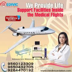 Medivic Aviation Air Ambulance Services in Patna is always prepared to help to move the seriously ill patient from one city hospital to another with upgraded medical tools like ventilator machines, Oxygen cylinders, Cardiac monitors, and many types of tools that save their life.

Website: https://bit.ly/3sxAYwq