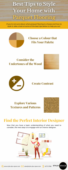 Check out how to choose and style your very own parquet flooring to elevate your home.

To achieve this, you need to use the undertones as a guide to match the rest of your home’s decor. An expert interior designer can help. 

Engage with an interior designer in Singapore.