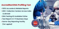 DNA profiling is a DNA-based technique that identifies the DNA from a specific person or group of people within a community of organisms. There are multiple uses of a DNA Profiling Test like confirming Biological relationships between two people, Organ transplants, Immigration Tests, and one of the most important to find a suspect in any crime. So, call us now at +91 8010177771 and WhatsApp at +91 9213177771 to learn more.