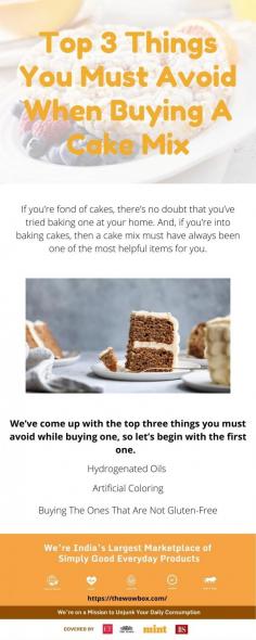If you’re fond of cakes, there’s no doubt that you’ve tried baking one at your home. And, if you’re into baking cakes, then a cake mix must have always been one of the most helpful items for you. For more information you can visit at https://thewowbox.com/
